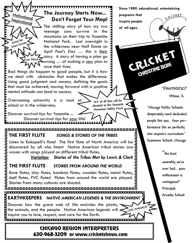 Christine Buik CRICKET High School Programs